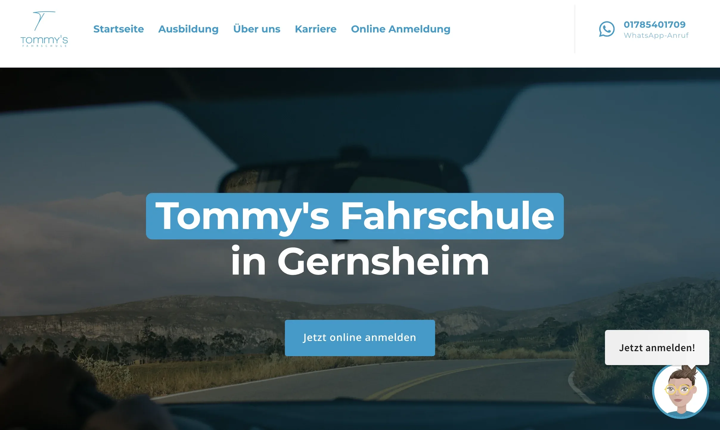 Tommy's Fahrschule Website